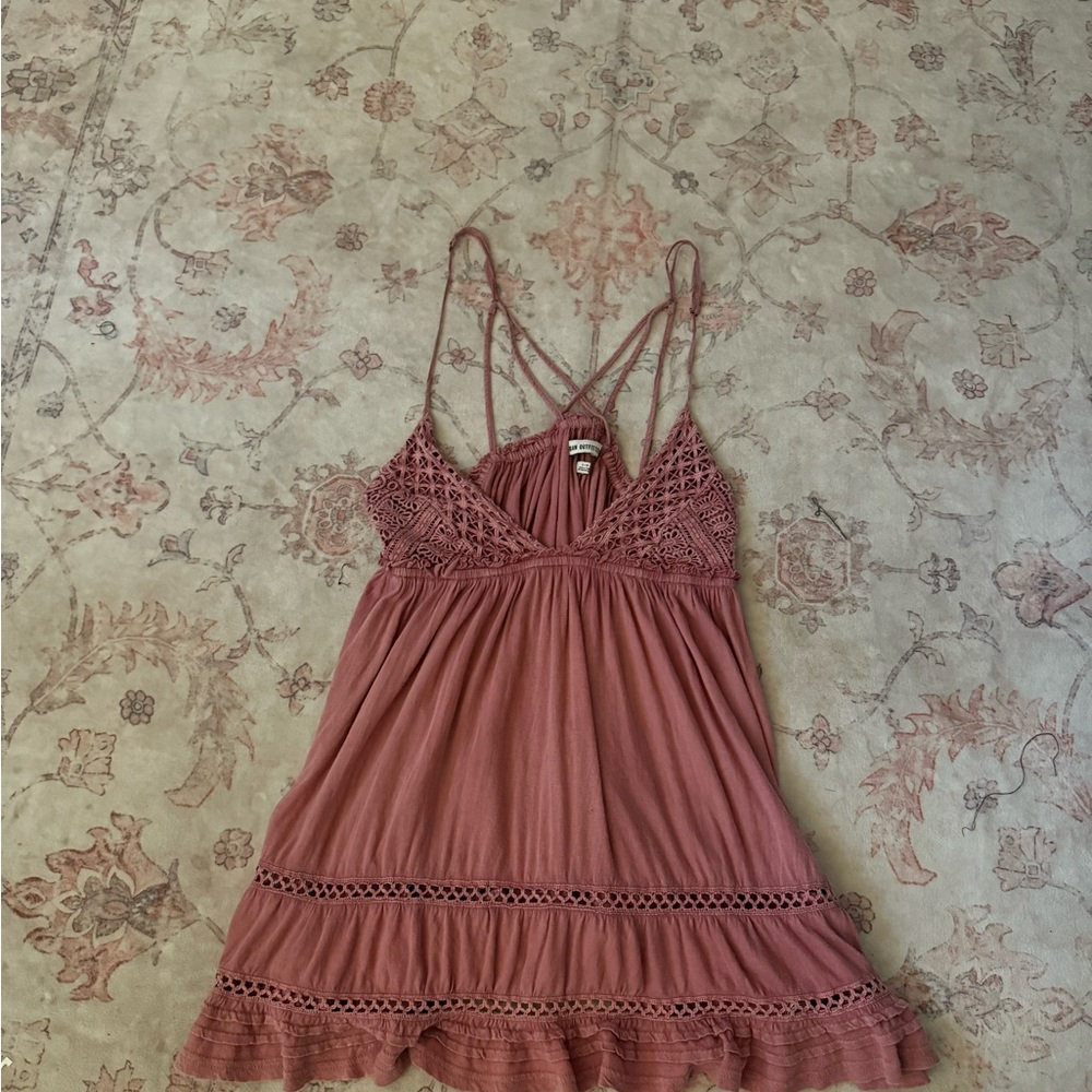 Urban Outfitters Mauve Lace Dress